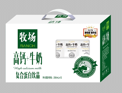 馨畅牧场高钙牛奶复合蛋白饮品250mlx12